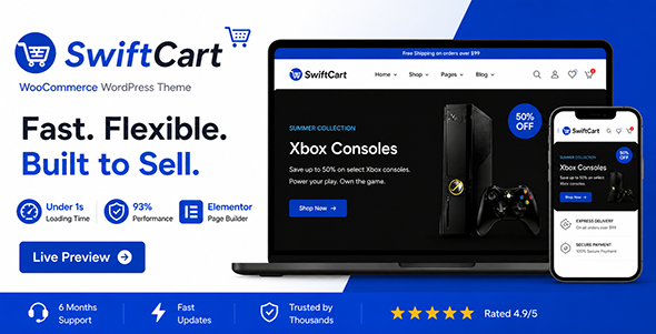 SwiftCart - Multipurpose WooCommerce WordPress Theme