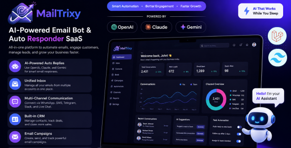 MailTrixy – AI-Powered Email Bot & Auto Responder SaaS