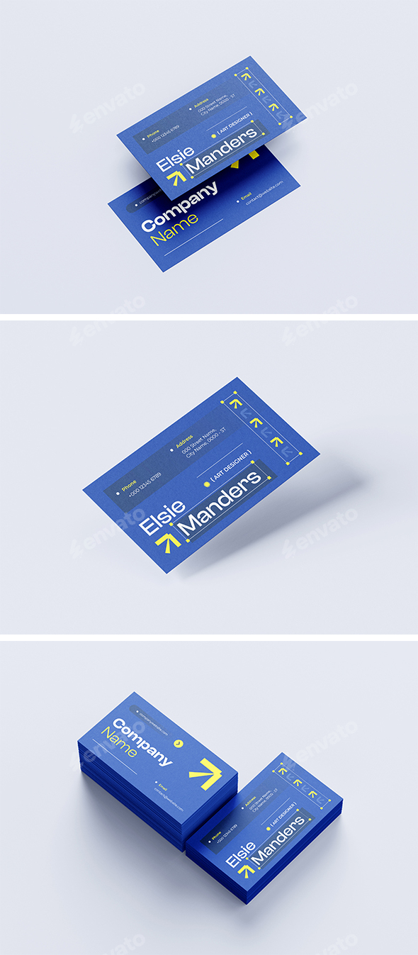 Blue Business Card Template