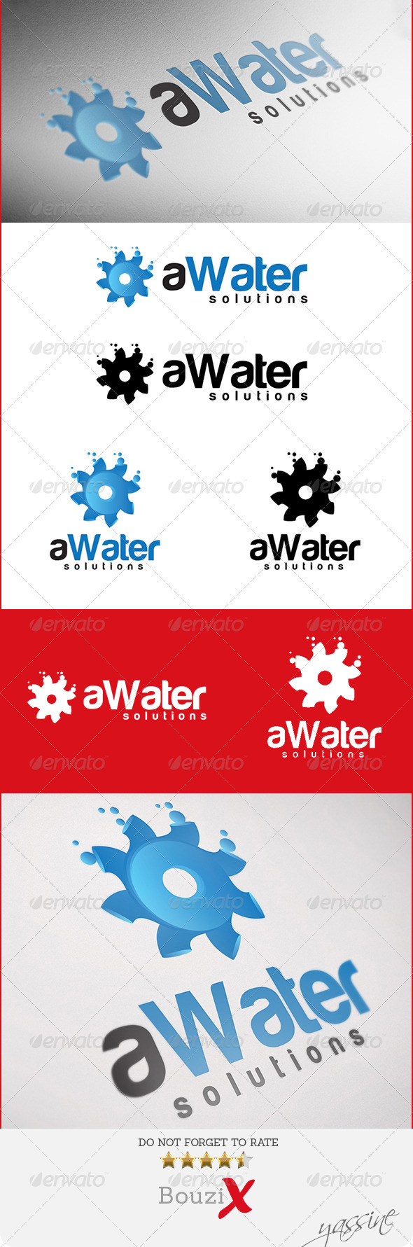 aWater Logo - Objects Logo Templates