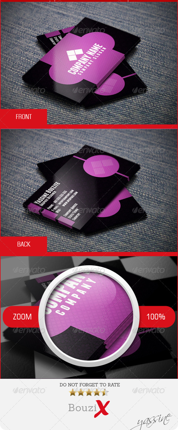 Violet Business Card - Creative Business Cards
