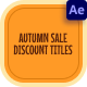 Autumn Sale Discount Titles - VideoHive Item for Sale