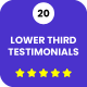 20 Testimonial Lower Thirds for After Effects 02 - VideoHive Item for Sale