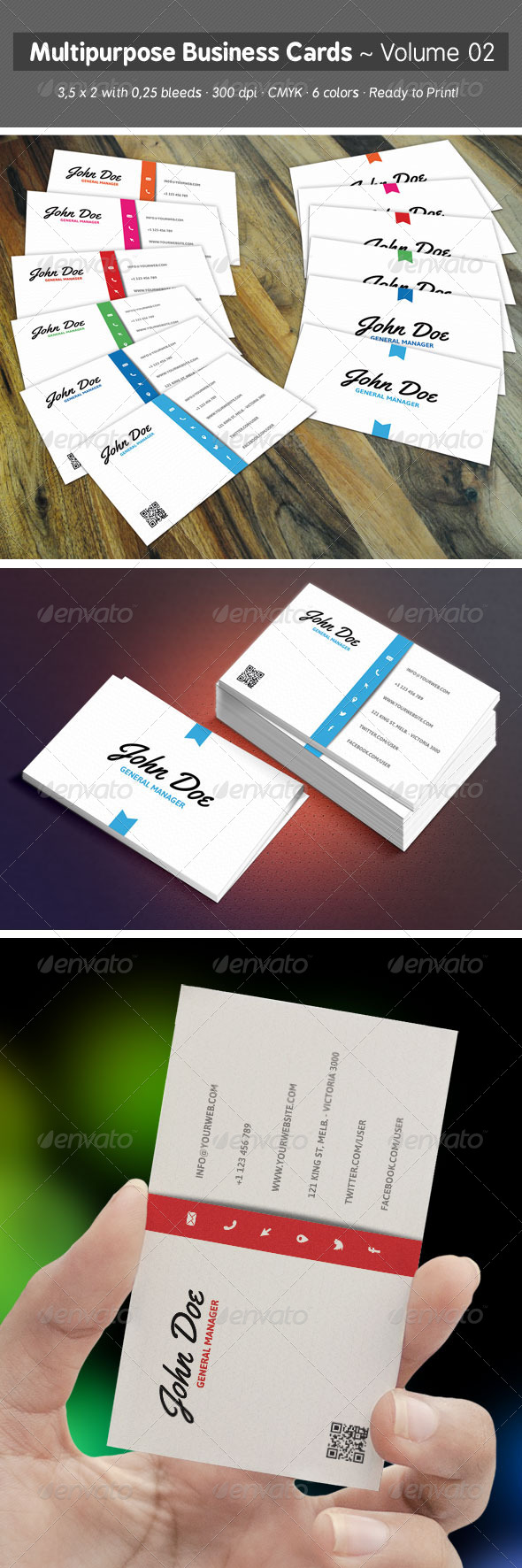 Multipurpose Business Cards - Volume 02 - Creative Business Cards