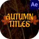 Autumn Titles - VideoHive Item for Sale