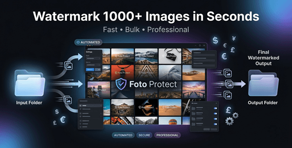 FotoProtect | Bulk Text and Logo Watermarking Windows App
