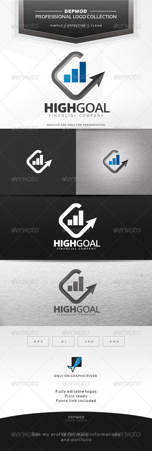 Reach Goal Logo - Symbols Logo Templates