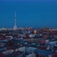 AERIAL: Day To Night Drone Hyper Lapse, Motion Time Lapse Over Berlin with Alexanderplatz TV Tower - VideoHive Item for Sale