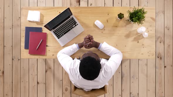 Male Doctor Talking To Someone Making Gestures alt