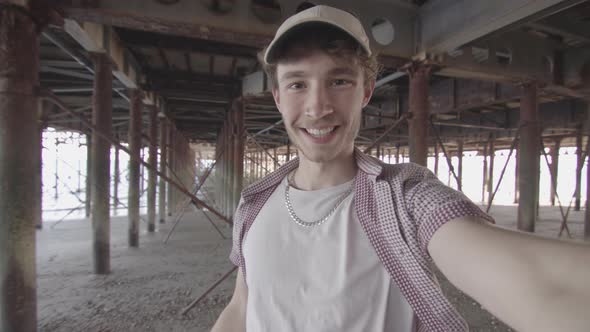 POV Man Talks to Friend Via Video Chat - Ungraded alt