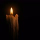 Old Candle Blown Out In The Dark - VideoHive Item for Sale