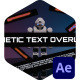 Kinetic Text Overlay - VideoHive Item for Sale