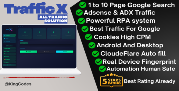 Traffic X Web Traffic Bot Software Organic Website Traffic Generator With RPA Support
