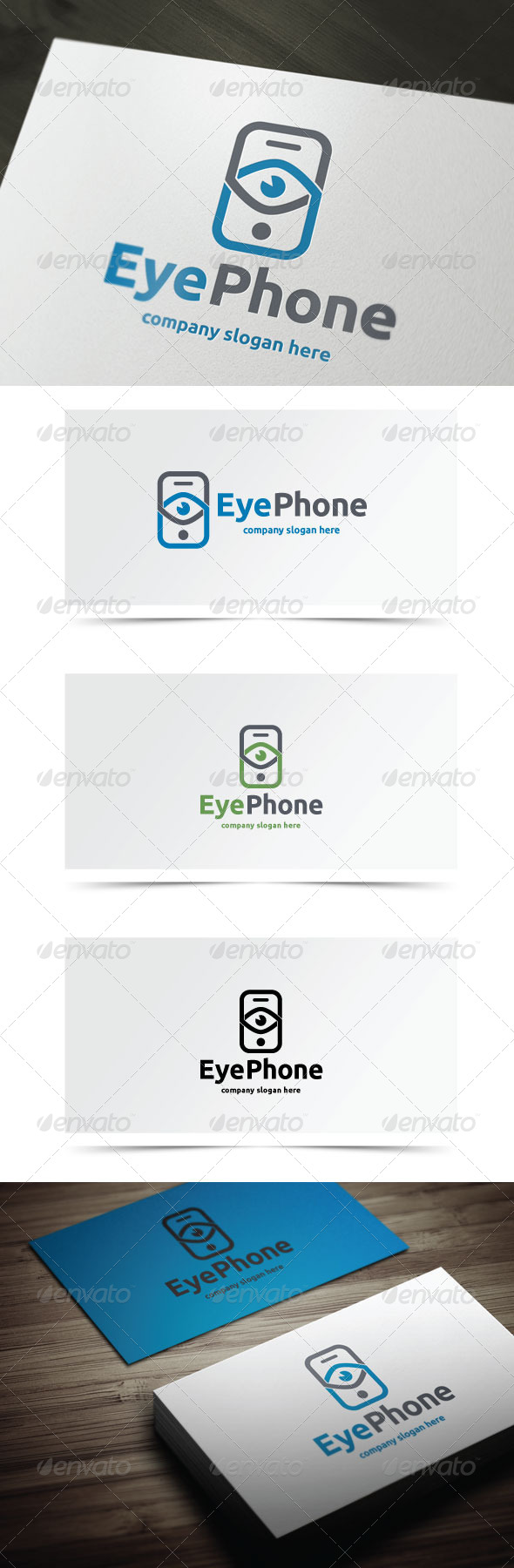 Eye Phone - Objects Logo Templates
