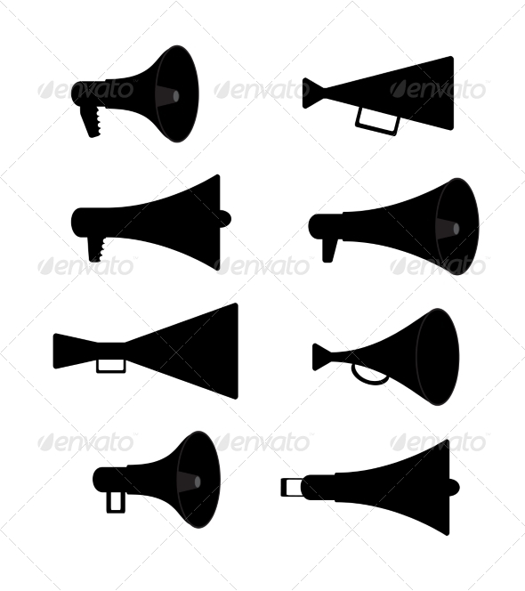 Horn Silhouette Set - Web Technology