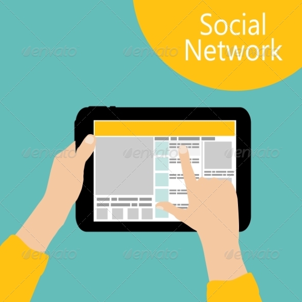 Using Social Network Concept Flat - Web Technology