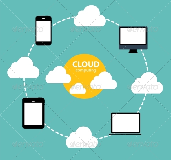 Cloud Computing Concept on Different Electronic - Web Technology