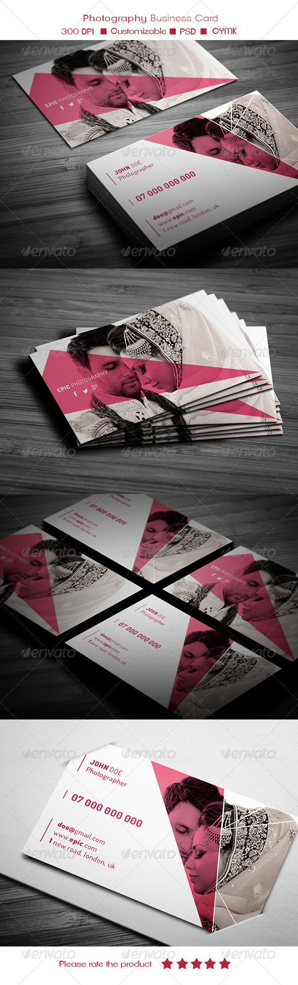 Photography Business Card - Business Cards Print Templates