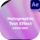 Holographic Text Effect After Effect - VideoHive Item for Sale
