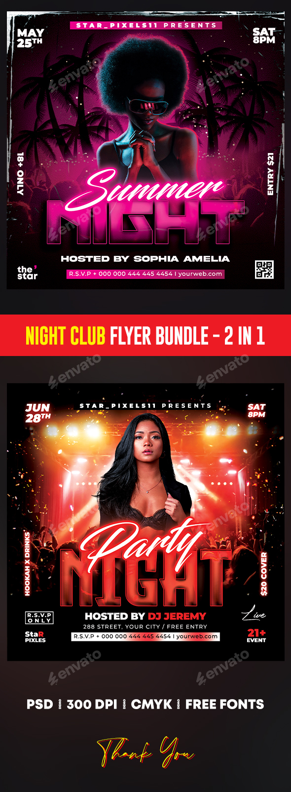 Night Club Flyer Bundle