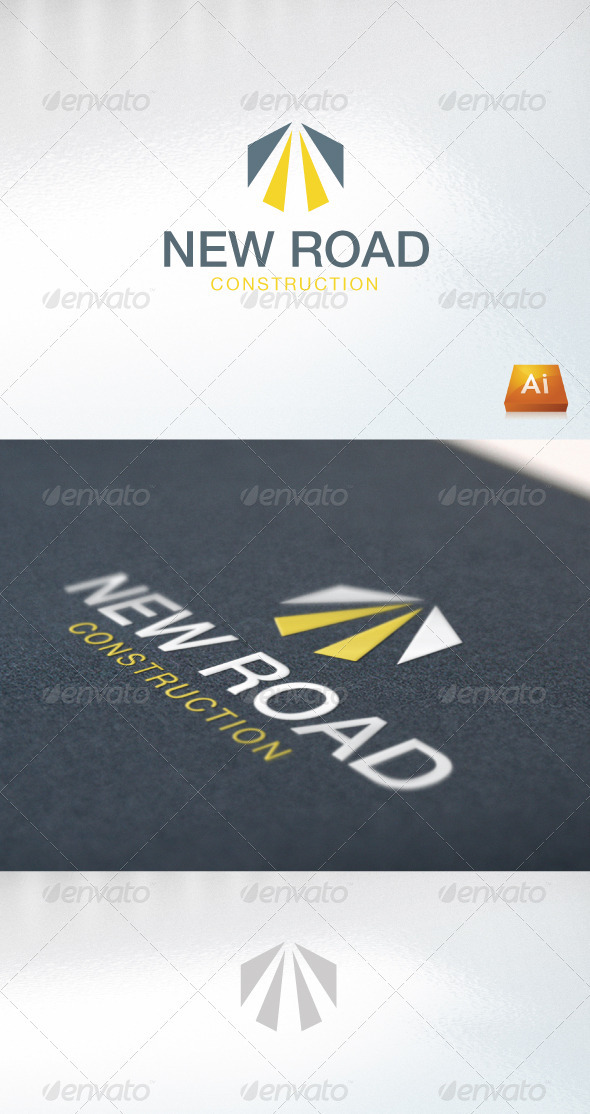New Road Construction - Abstract Logo Templates