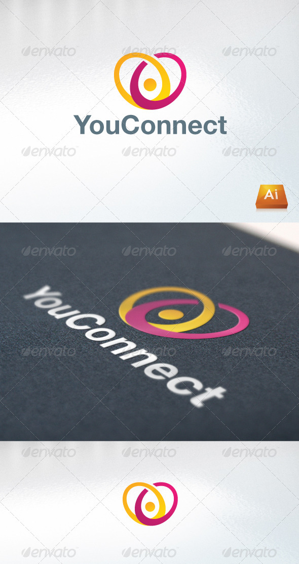You Connect - Abstract Logo Templates