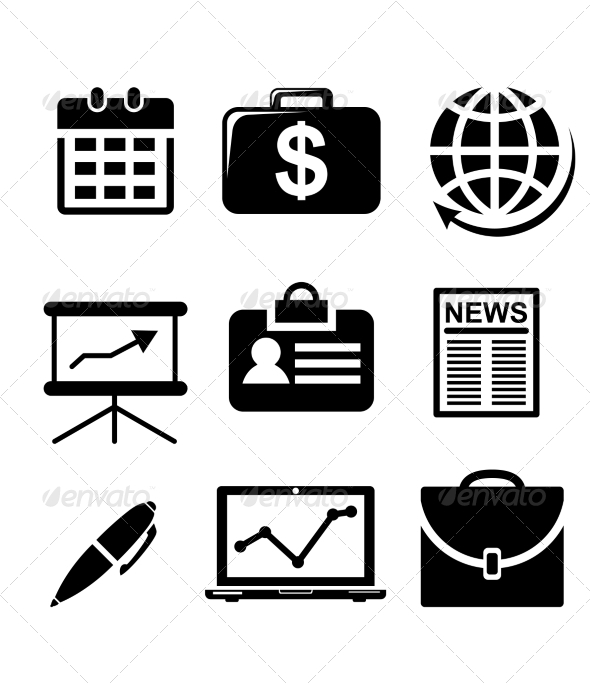 Set of Business Icons - Web Elements Vectors