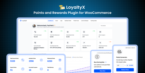 LoyaltyX – WooCommerce Points and Rewards Plugin