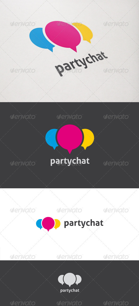 Party Chat - Objects Logo Templates