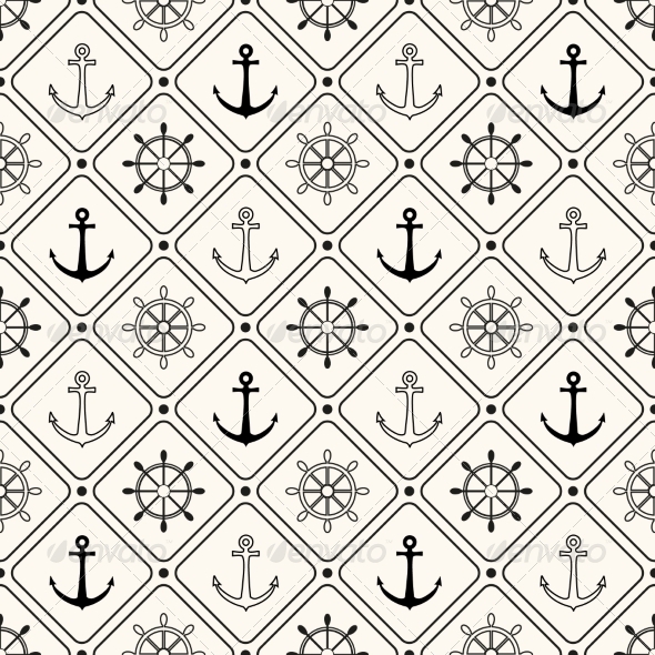 Vector Seamless Retro Pattern - Patterns Decorative