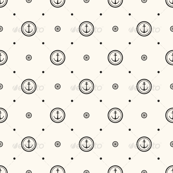 Vector Seamless Retro Pattern - Patterns Decorative