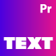 Clean Text Animations for Premiere Pro - VideoHive Item for Sale