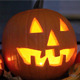 Jack-o-Lantern Carved Pumpkins on Porch - VideoHive Item for Sale