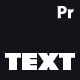 Minimal Text Animations for Premiere Pro - VideoHive Item for Sale
