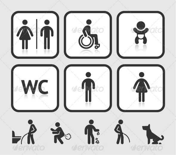 Toilet Icons - Miscellaneous Icons