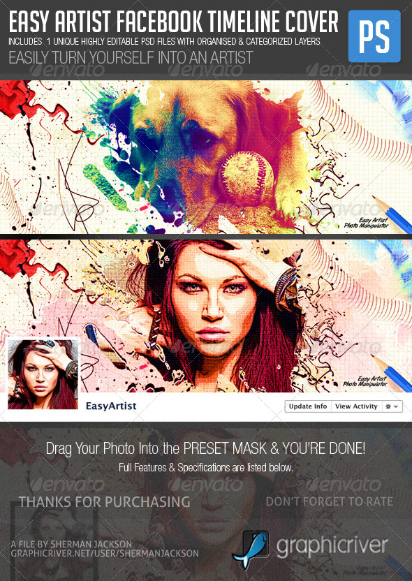 Easy Artist Facebook Timeline Cover - Facebook Timeline Covers Social Media