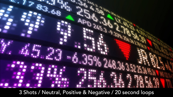Stock Market Ticker 1 (3 Versions)