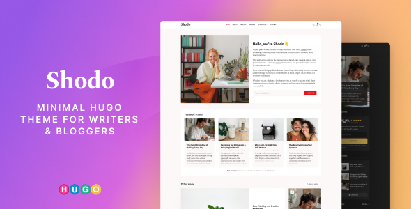 Shodo – Minimal HUGO Theme for Writers & Bloggers