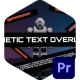 Kinetic Text Overlay - VideoHive Item for Sale