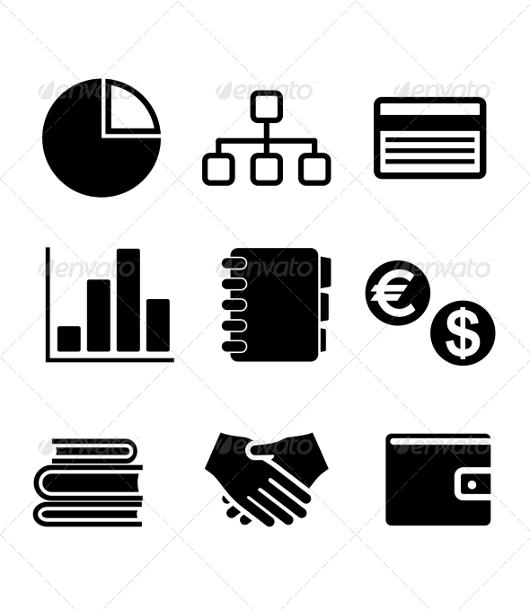 Business Icons Set - Web Elements Vectors