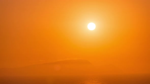 Aerial View of the Pacific Ocean During Sunset Timelapse From Miraflores Lima alt