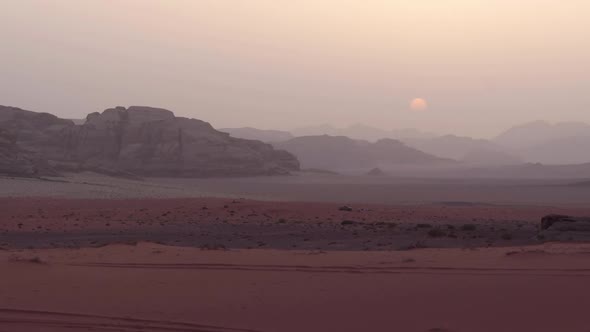 Sunset Swallowed by Clouds in Wadi Rum