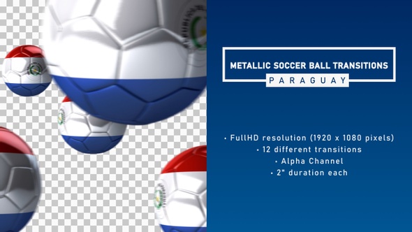 Metallic Soccer Ball Transitions - Paraguay