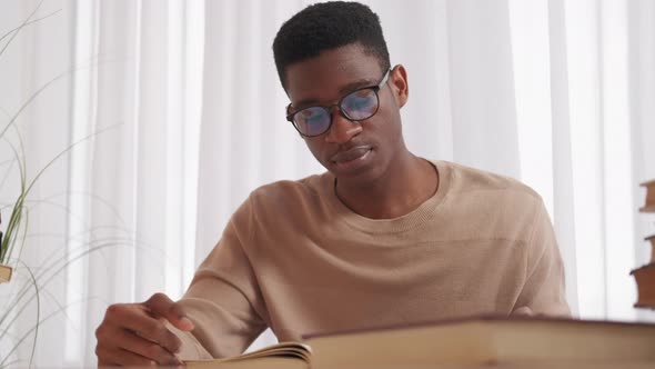 Studying Student College Education Man Book Home alt