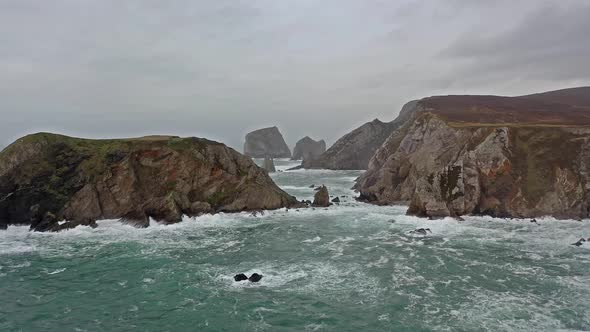 The Amazing Coastline at Port Between Ardara and Glencolumbkille in County Donegal - Ireland alt