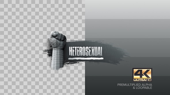 Heterosexual Gender Sign Background Animation 4k alt