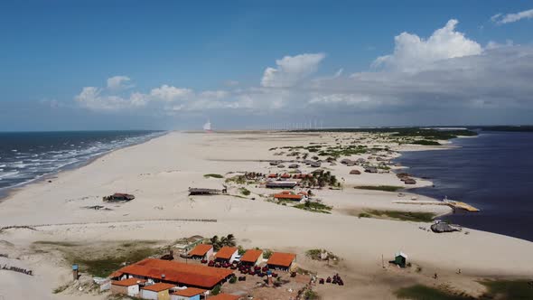 Lencois Maranhenses Brazil. Tropical scenery. Northeast Brazil. alt