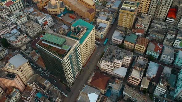 Aerial view of Dar es Salaam city alt