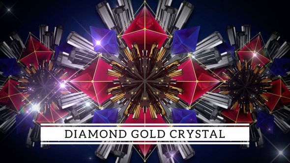 Diamond Gold And Crystals