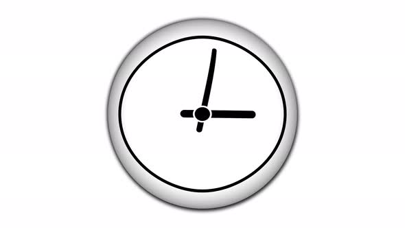 Time lapse clock animation. Clock hand speed rotation. Vd 914 alt